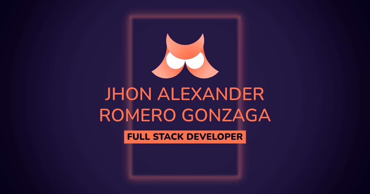 Jhon Romero - Odoo & Full Stack TypeScript Developer